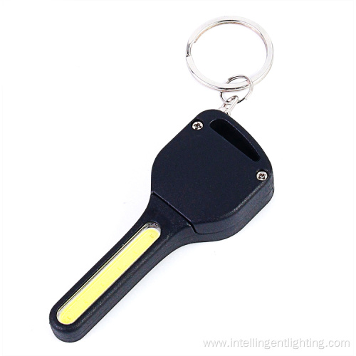 Promotional Key Shape Pocket mini COB Keychain Light